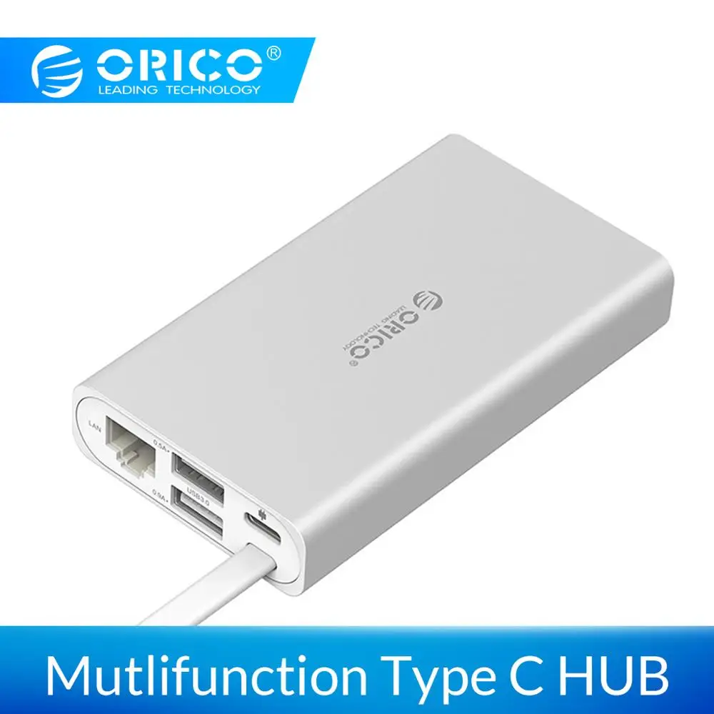 Док станция для настольного ноутбука ORICO 6 в 1 с разъемом типа MACbook Apple USB C HDMI 4 K VGA