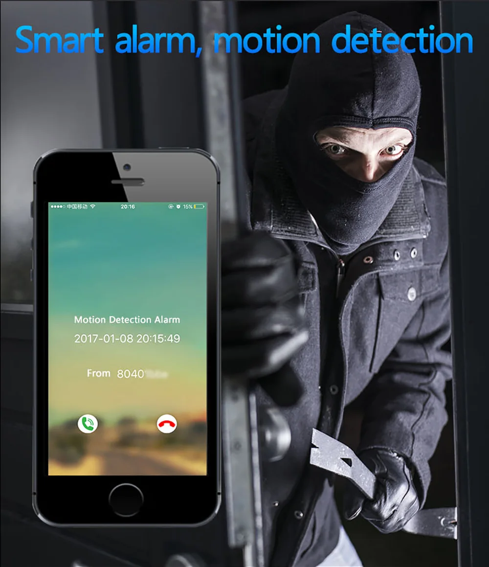 3MP HD домашняя охранная камера интеллектуальная сигнализация Обнаружение