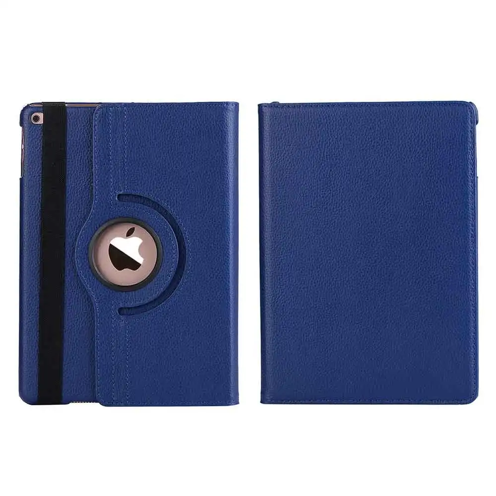 Deep Blue 360 Вращающийся Чехол для iPad 9,7 Чехол-книжка кожаный смарт-чехол для iPad Air 1 2 5th 6th поколения Чехол Coque - Цвет: Deep Blue