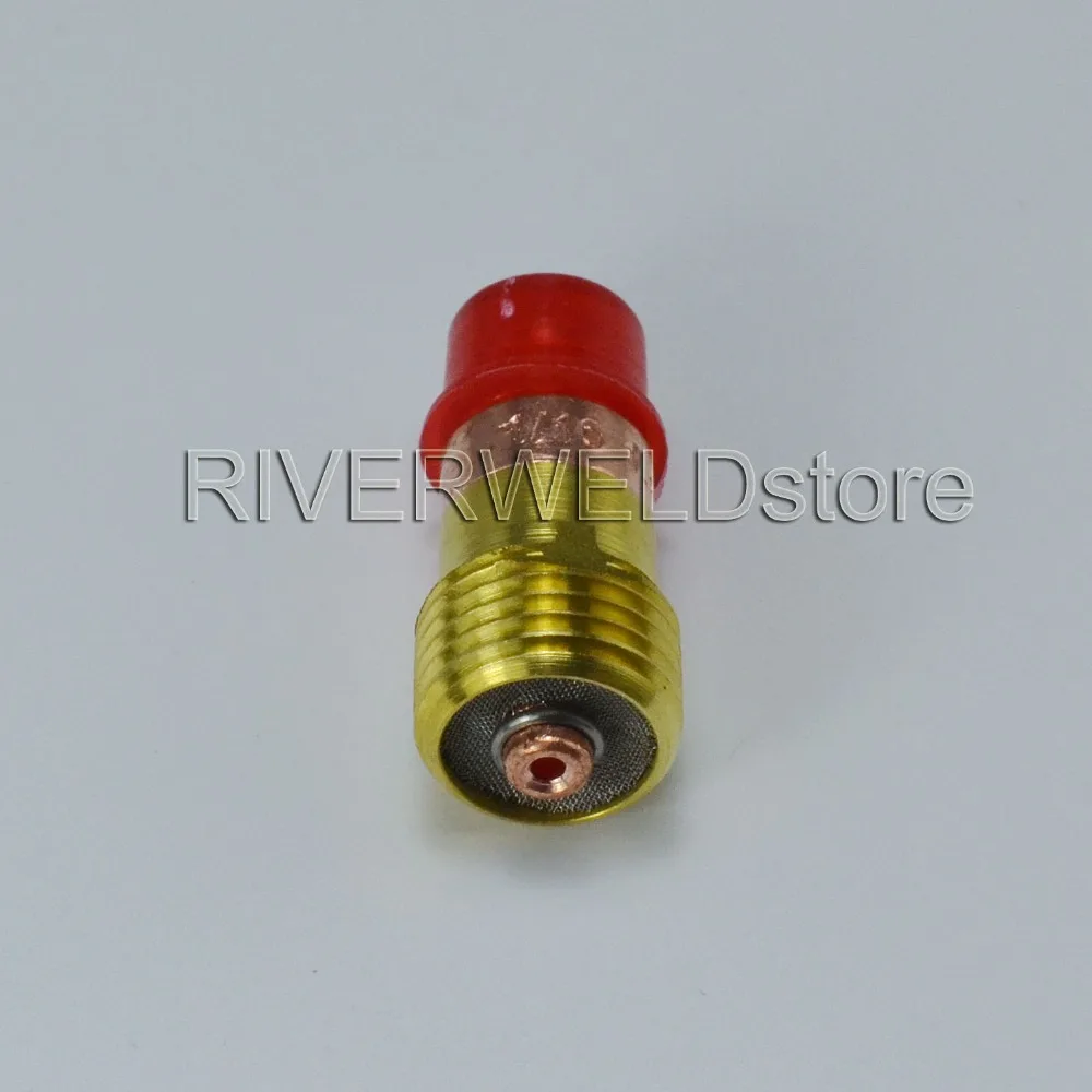 TIG короткая газовая линза Колле тела 1,6 мм 17GL116 Цанга 10N23S#6 Pyrex комплект чашек для WP 17 18 26 TIG факел сварочные аксессуары 9 шт