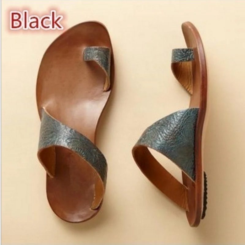 Женские сандалии JUSTSL однотонные летние на плоской подошве|Боссоножки и сандалии|