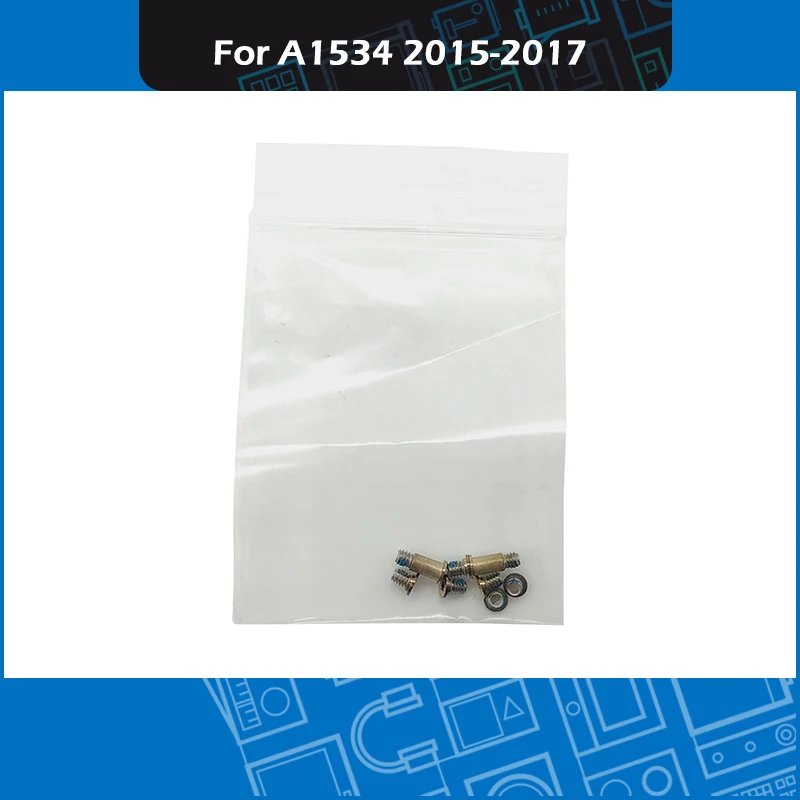 

10set/Lot Golden A1534 Bottom Case Screw set for Macbook Retina 12" A1534 Lower Cover Bottom Screws 2015 2016 2017 Year