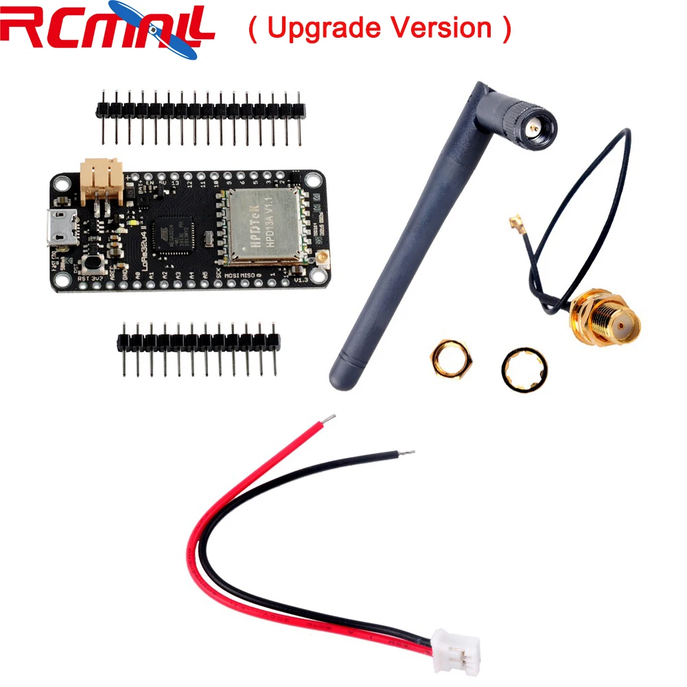 

Обновленный Модуль платы разработки LoRa32u4 II Lora LiPo SX1276 HPD13 868 МГц 915 МГц датчик температуры и влажности света