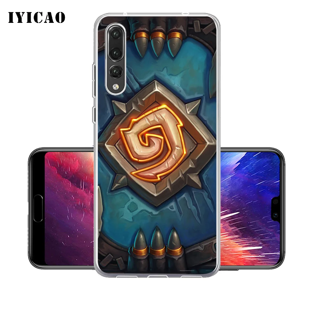 IYICAO HearthStone Мягкий силиконовый чехол для телефона Huawei P30 P20 Pro P10 P9 P8 Lite P Smart из ТПУ |