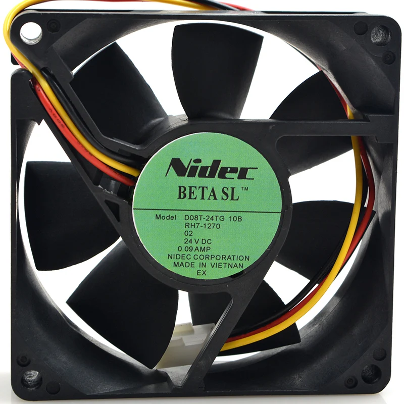 Новый оригинальный D08T-24TG 10B DC 24V 0.09a 8025 8 см 3-проводной Вентилятор охлаждения