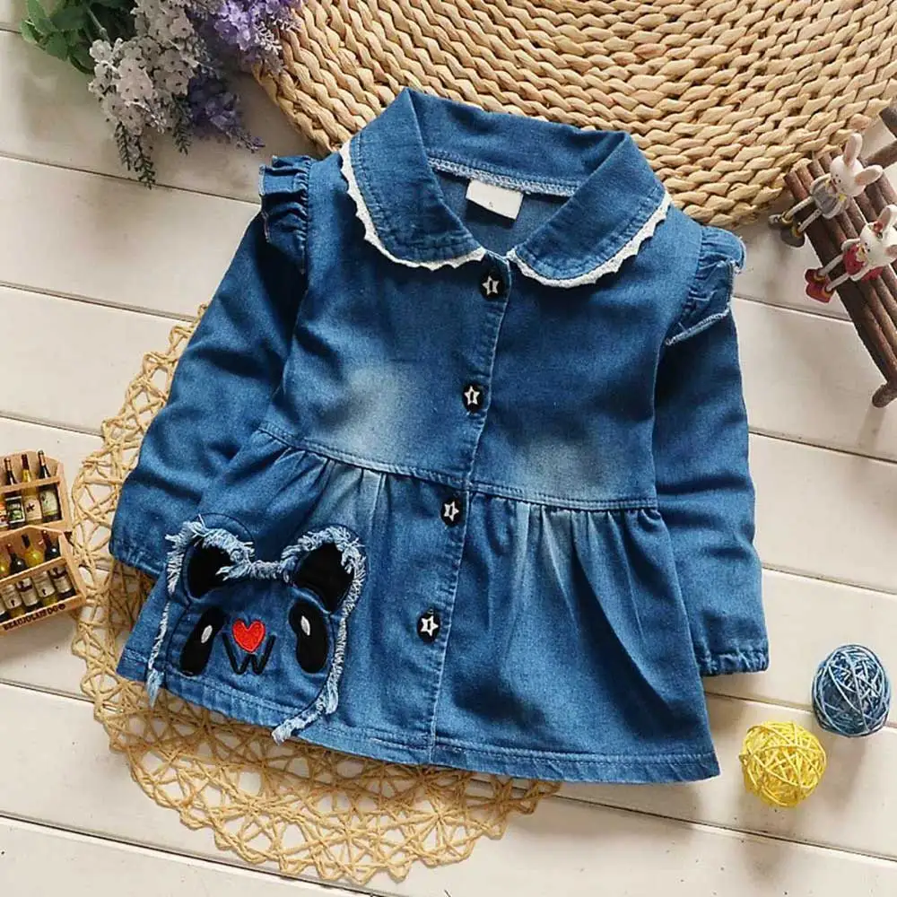 Новая модная Осенняя детская куртка для маленьких девочек с длинными рукавами