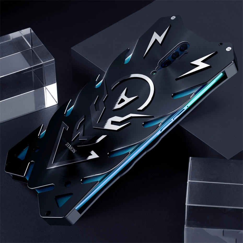 Zimon для OPPO Reno 10X Zoom металлический чехол Роскошный топ авиационный алюминиевый