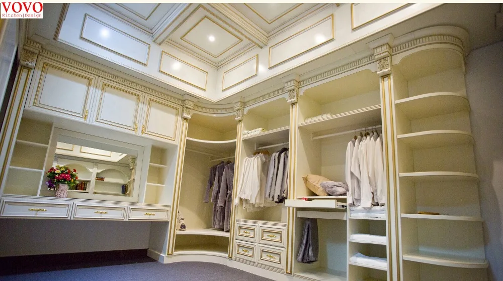 Белая прогулка в шкафу с золотой римской колонной|walk in wardrobe|wardrobes whitewhite wardrobes |