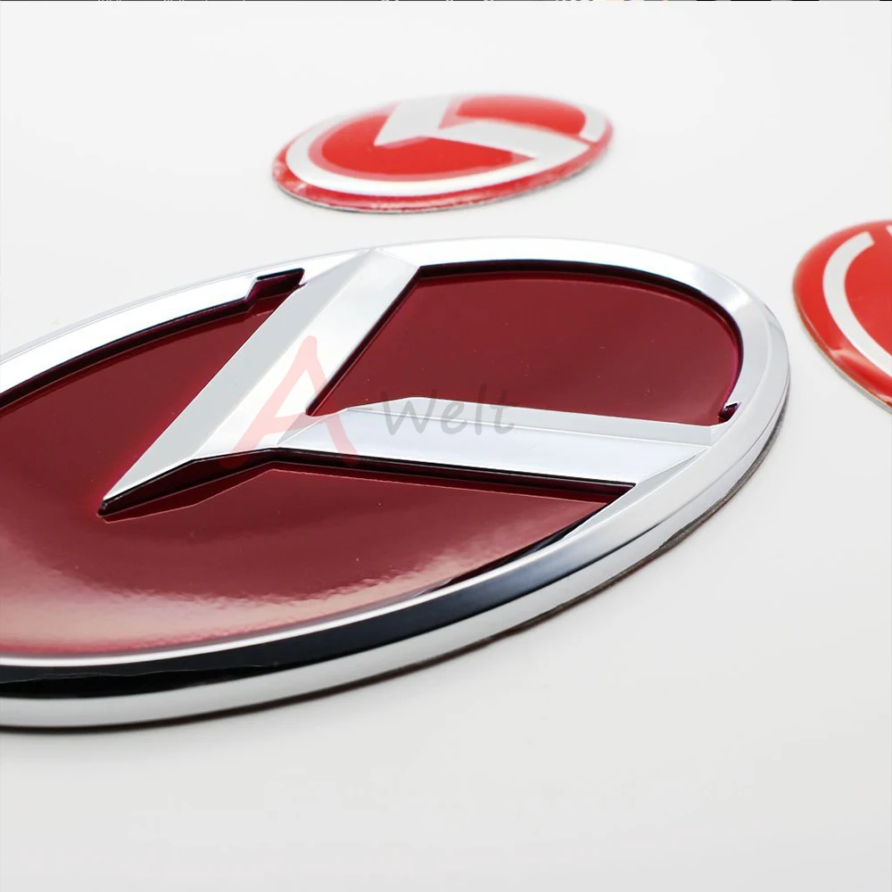 7 шт. 3D Красная хромированная эмблема для автомобиля 2011 2014 Kia Optima K5|emblem badge|for kiachrome