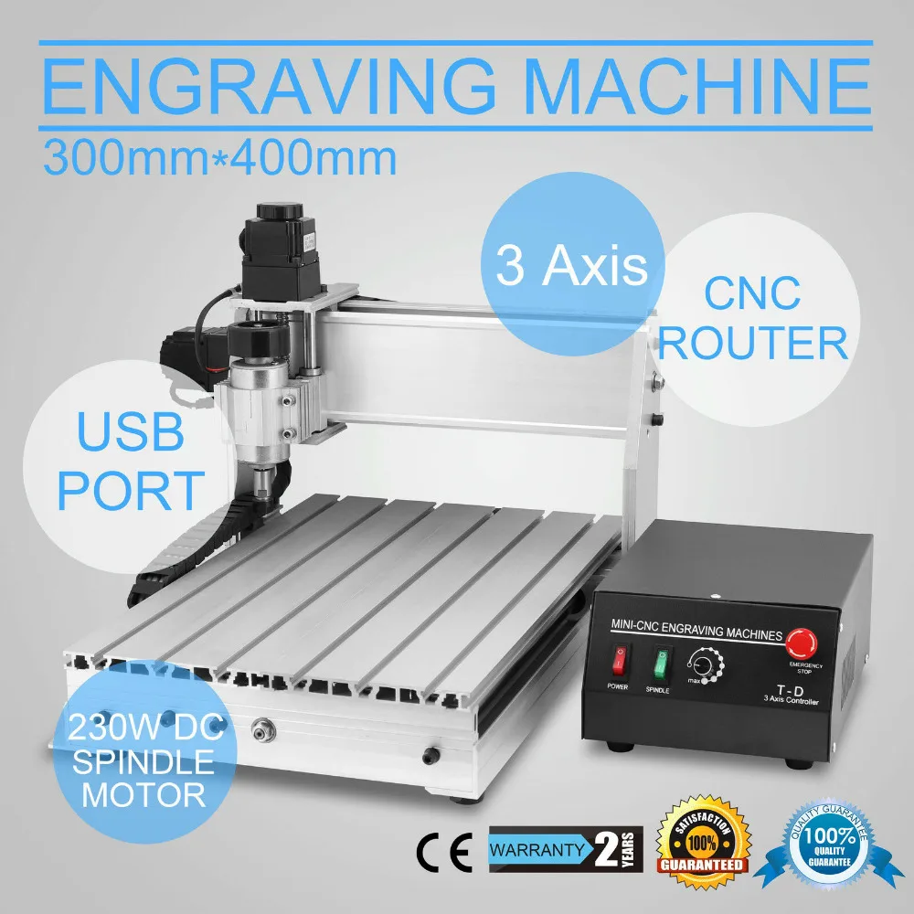 

300mm*400mm USB CNC Router Engraver Engraving Cutter Router Machine Drilling and Milling Machine 3 Axis