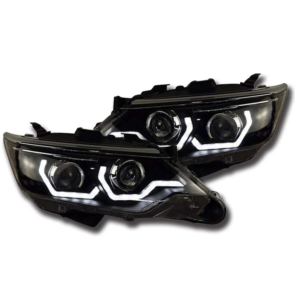NOVSIGHT 2 шт. автомобильный Стайлинг светодиодный DRL поворотник для Toyota Camry фар в сборе