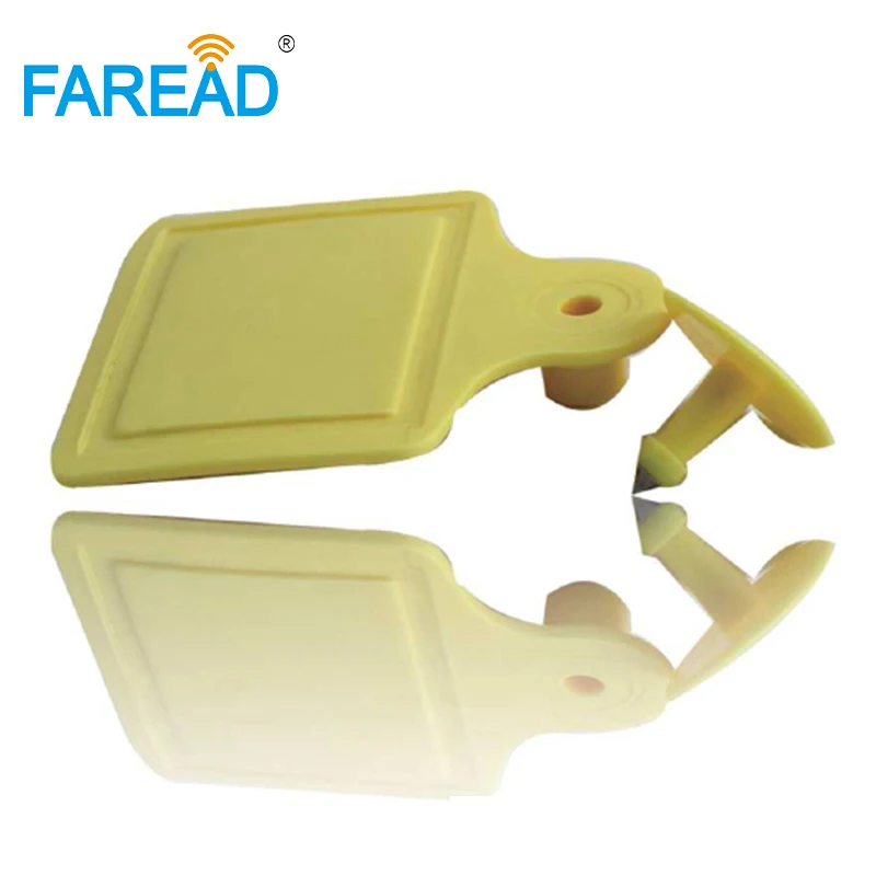 x50pairs 860-960MHz TPU UHF ISO18000-6C RFID animal tracing tag ear mark for cow cattle counting