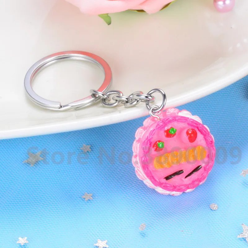 New Mini Simulation Food Cake Keychain Creative Resin Cream Ice Birthday Gift Cute Bag Pendant | Украшения и аксессуары