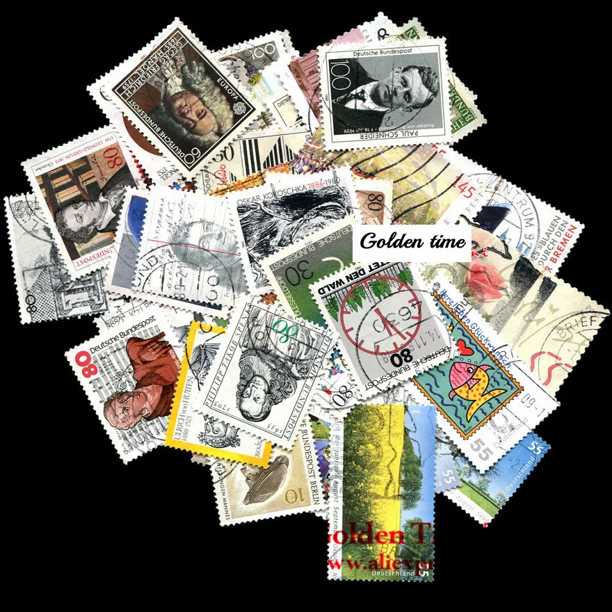 100 шт./лот различные немецкие портфели специальные памятные почтовые штампы