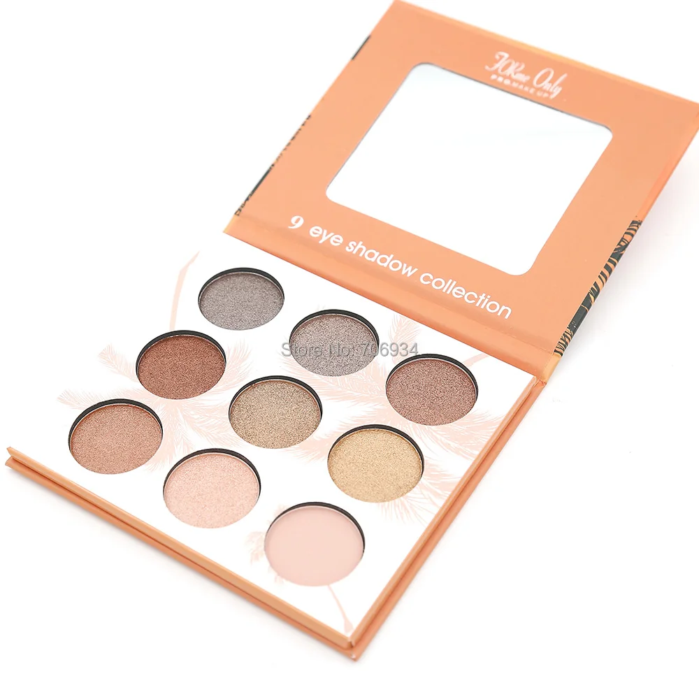 Палитра теней для век 9 цветов 1 шт. матовые и блестящие тени Палетка сеть макияжа