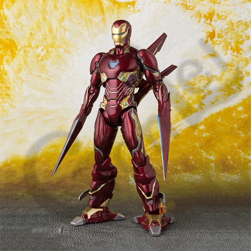 Новые горячие чудеса Мстители 4 Endgame War SHF Ironman MK50 набор нано оружия 3 бесконечные