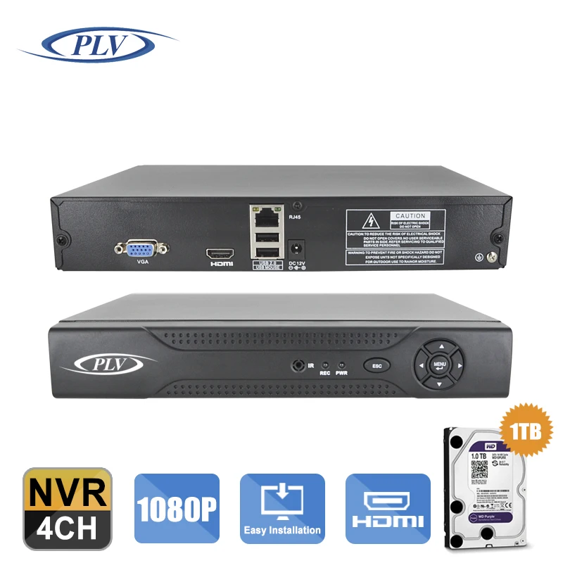 Onvif H.264 P2P Высокое разрешение мини 1080 P Full HD 8CH 4CH сети видео Регистраторы NVR IP для