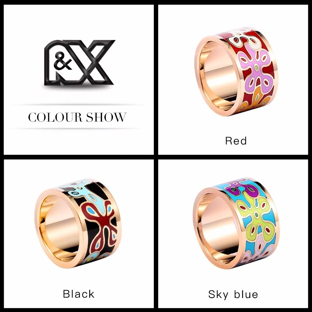 Вечерние ювелирные изделия из эмали кольцо нержавеющей стали|enamel ring|jewellery ringsring