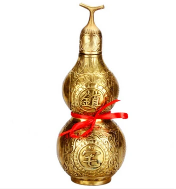 Медные украшения SCY 16504 + Feng Shui gourd чехол с крышкой латунная мебель для дома|copper
