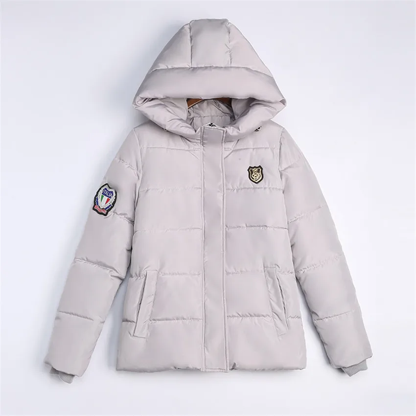 2017 зимние женские короткие парки с капюшоном облегающие теплые толстые