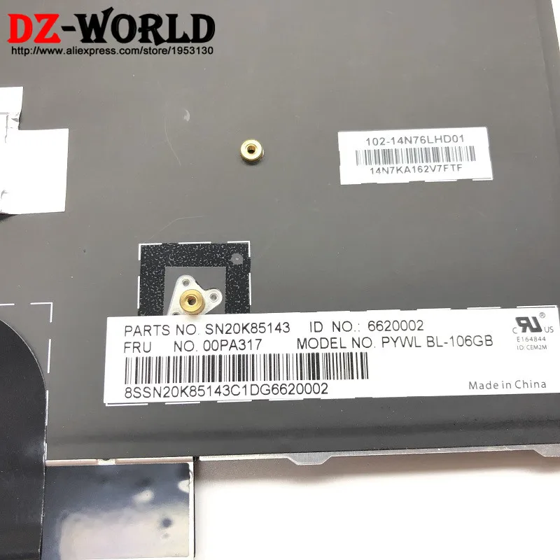 Клавиатура с подсветкой Teclado 00PA317 SN20K85143 для Lenovo Thinkpad P50 P70 UK | Компьютеры и офис