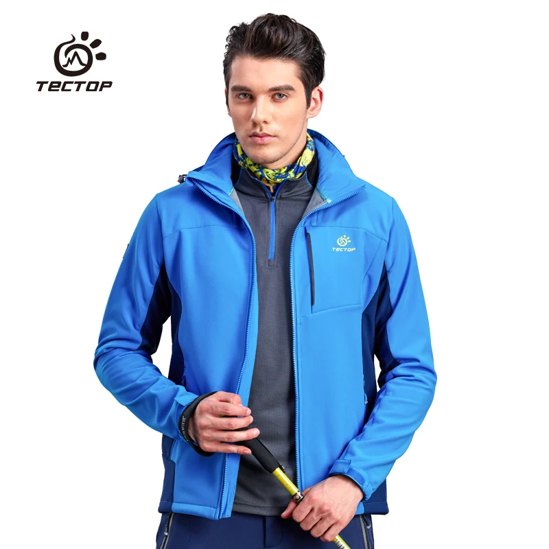 TECTOP men/women Outdoor sports Soft shell Jacket 100% Waterproof windproof keep warm outdoor/hiking/camping Jackets | Спорт и