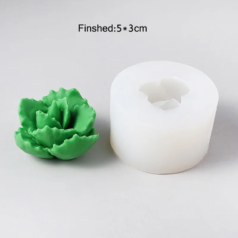 Светло-желтый Handmade Silicone Candle Molds Succulent Scented candle mould Concrete planter Molds - Цвет: Светло-желтый