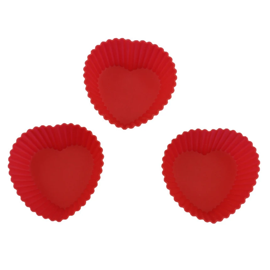 6 шт./лот мягкая форма в форме сердца силиконовая для шоколада желе формы выпечки