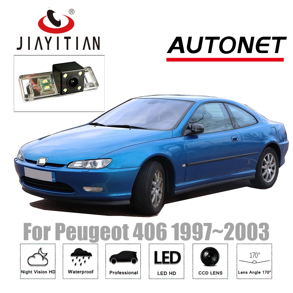 JIAYITIAN камера заднего вида для peugeot 406 coupe 1997~ 2003 камера для номерного знака ночное видение CCD камера заднего вида резервная камера