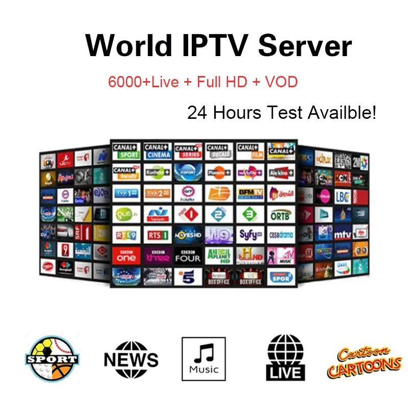 6000 каналов World Global IP tv Германия Великобритания США Канада Французский латинский 12