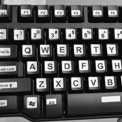 Наклейка с русской раскладкой клавиатуры для ноутбука/настольного компьютера |