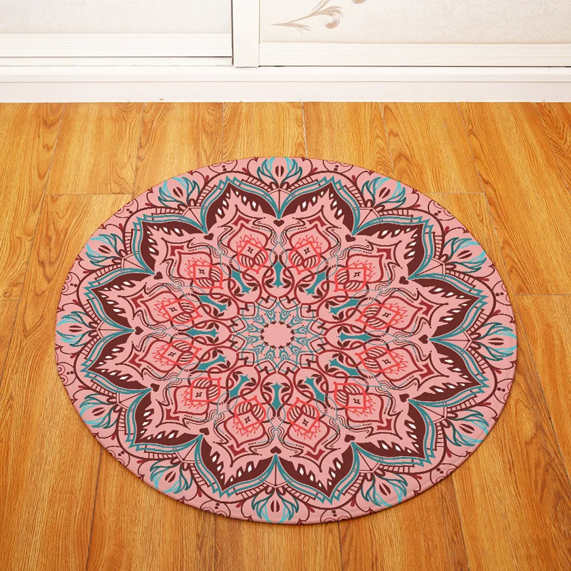 Хунбо круглые коврики Гостиная геометрический Коврик ковры Мандала дверной