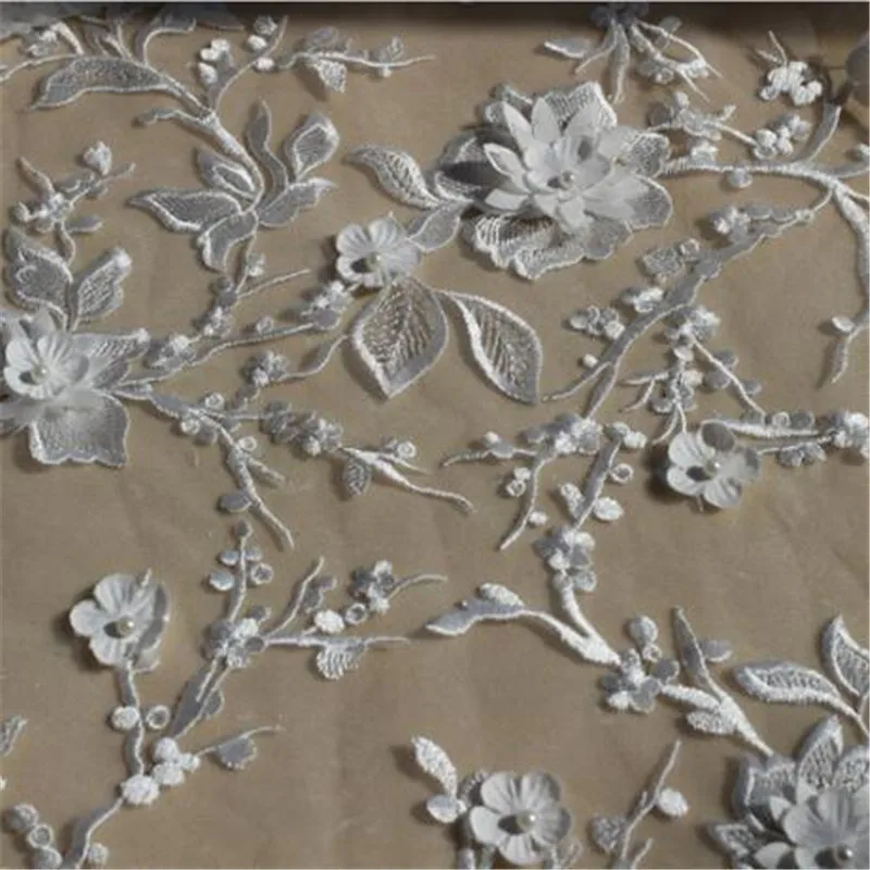 Женское платье с вышивкой из бисера 2 ярда х 120 см|embroidery lace fabric|lace fabricembroidery |