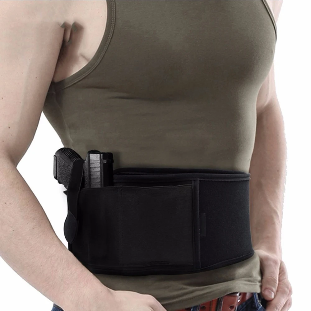 Универсальная правая/левая рука тактическая Брюшная лента кобура для Glock 17 19 22 серии и большинства пистолетных пистолетов 2 в 1 комбо