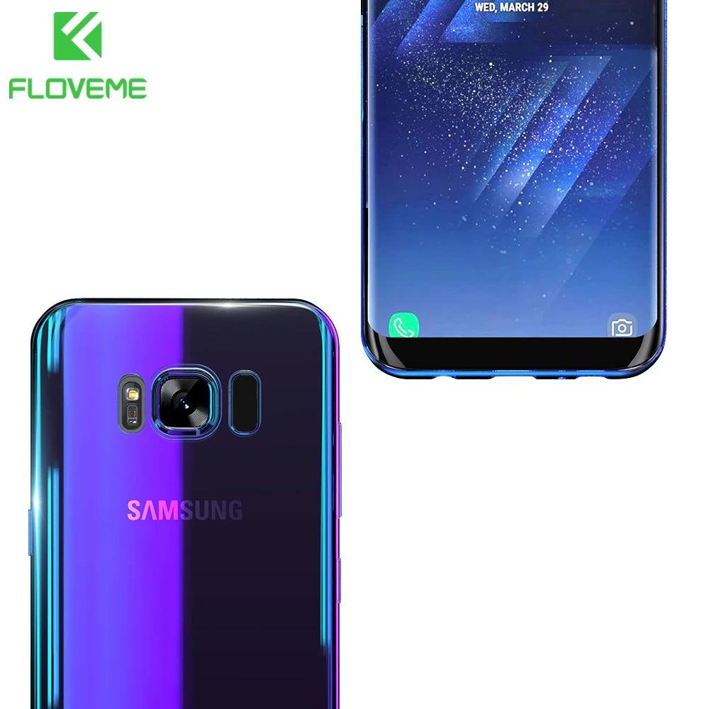 Floveme Жесткий Чехол для Samsung Galaxy S8 S7 Edge градиент задняя крышка Телефонные Чехлы A3 A5