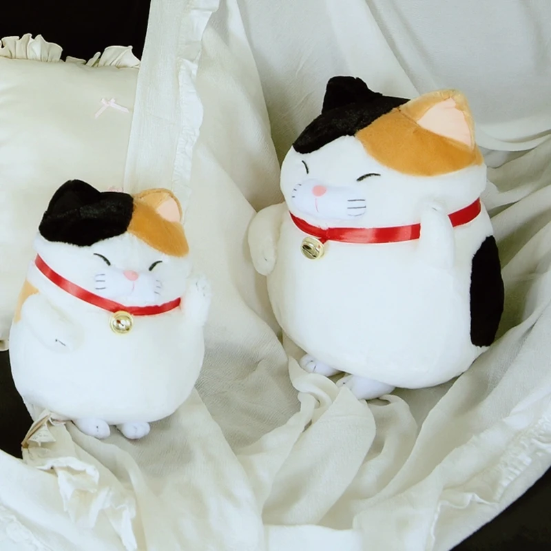 

Soft Cat Plush Maneki Nek Lucky Fortune Cats Toy Stuffed Animal Cat Toys For Kids Birthday Gift Shop Home Deco 30/40cm