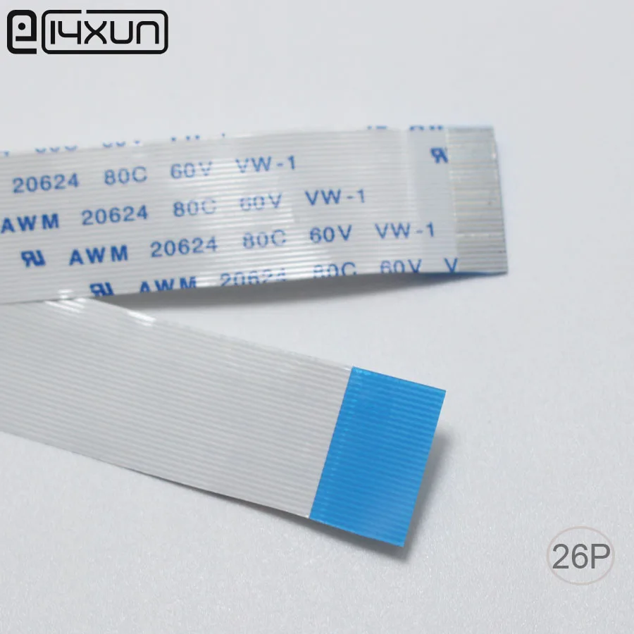 Кабель EClyxun FFC FPC 24P 24Pin 0 5 мм шаг 30 50 100 150 200 250 300 длина тип A Гибкий плоский кабель 2 шт.
