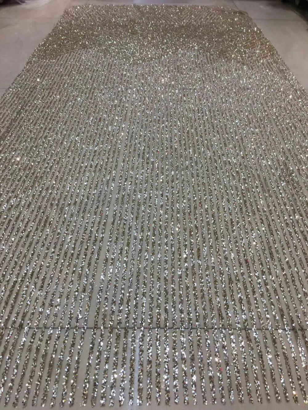 

5yards shining glued print glitter african india tulle mesh fabric ZH-71527 for sawing/party dress