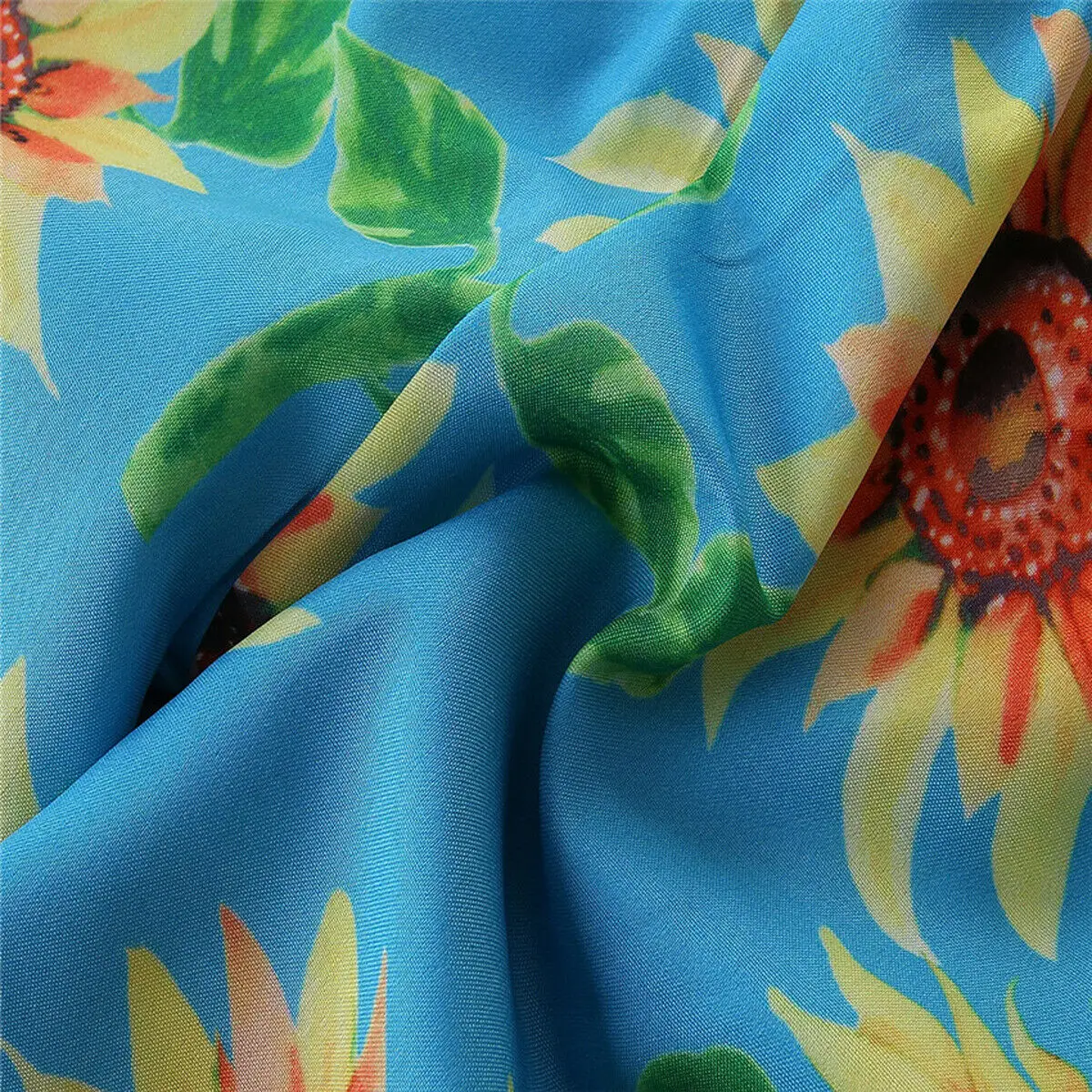 

2-7T Little Girls 4Pcs Clothing Sets Toddler Baby Kid Girl Clothes Crop Tops+Floral Pants Headband Outfits