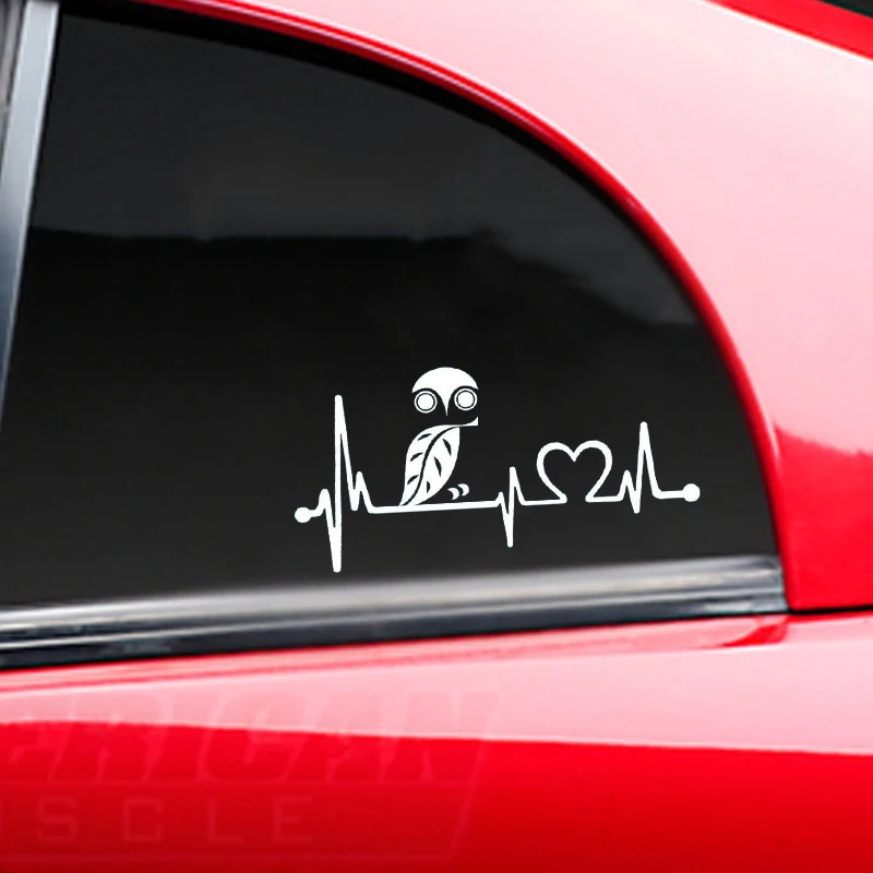 Наклейка с изображением совы Листьев сердцебиения живых звезд | Автомобили и