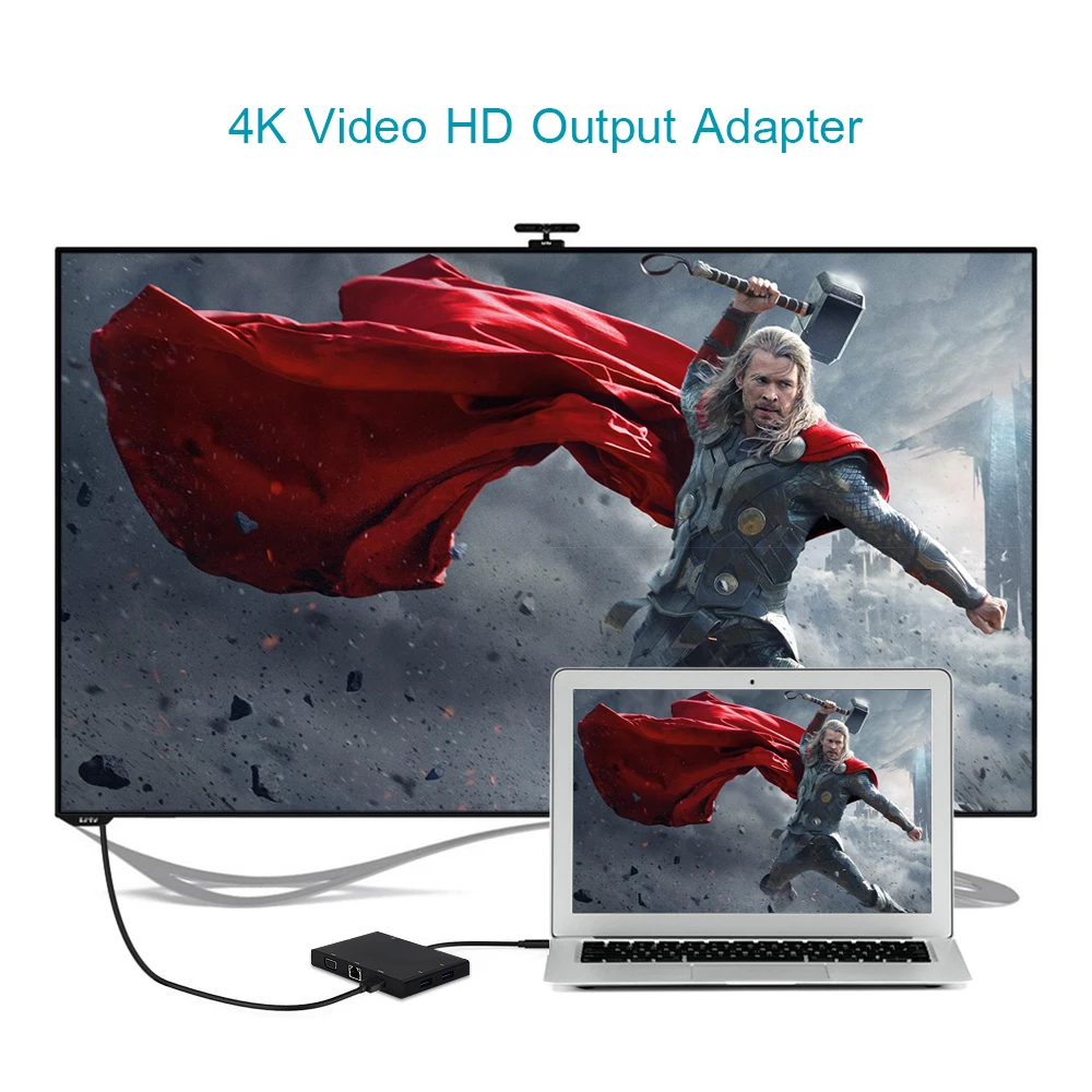 Тип USB C на HDMI VGA Gigabit Ethernet RJ45 адаптер USB-C Type-C концентратор PD 4K AUX SD кард-ридер Multi Touch