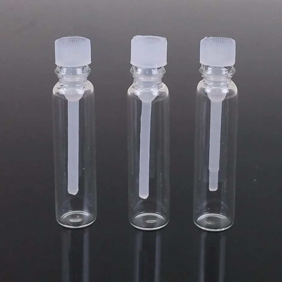 

100pcs/lot 1ml 2ml 3ml glass perfume bottle vial mini sample vials cosmetic container for perfumes sample packing