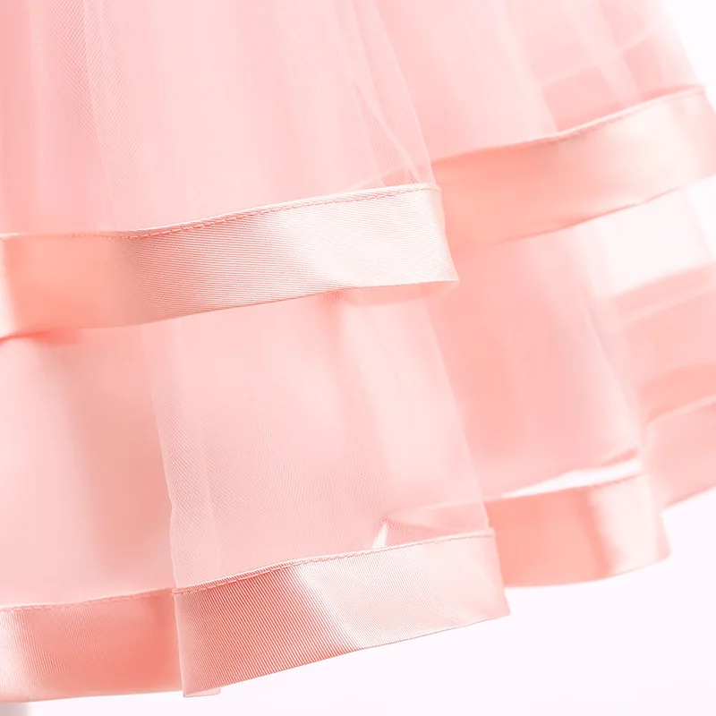 

BOTEZAI Elegant Fashion Flower Girls Dresses Lace Beading Ball Gown Birthday Girl bow dress 2019 First Communion dresses