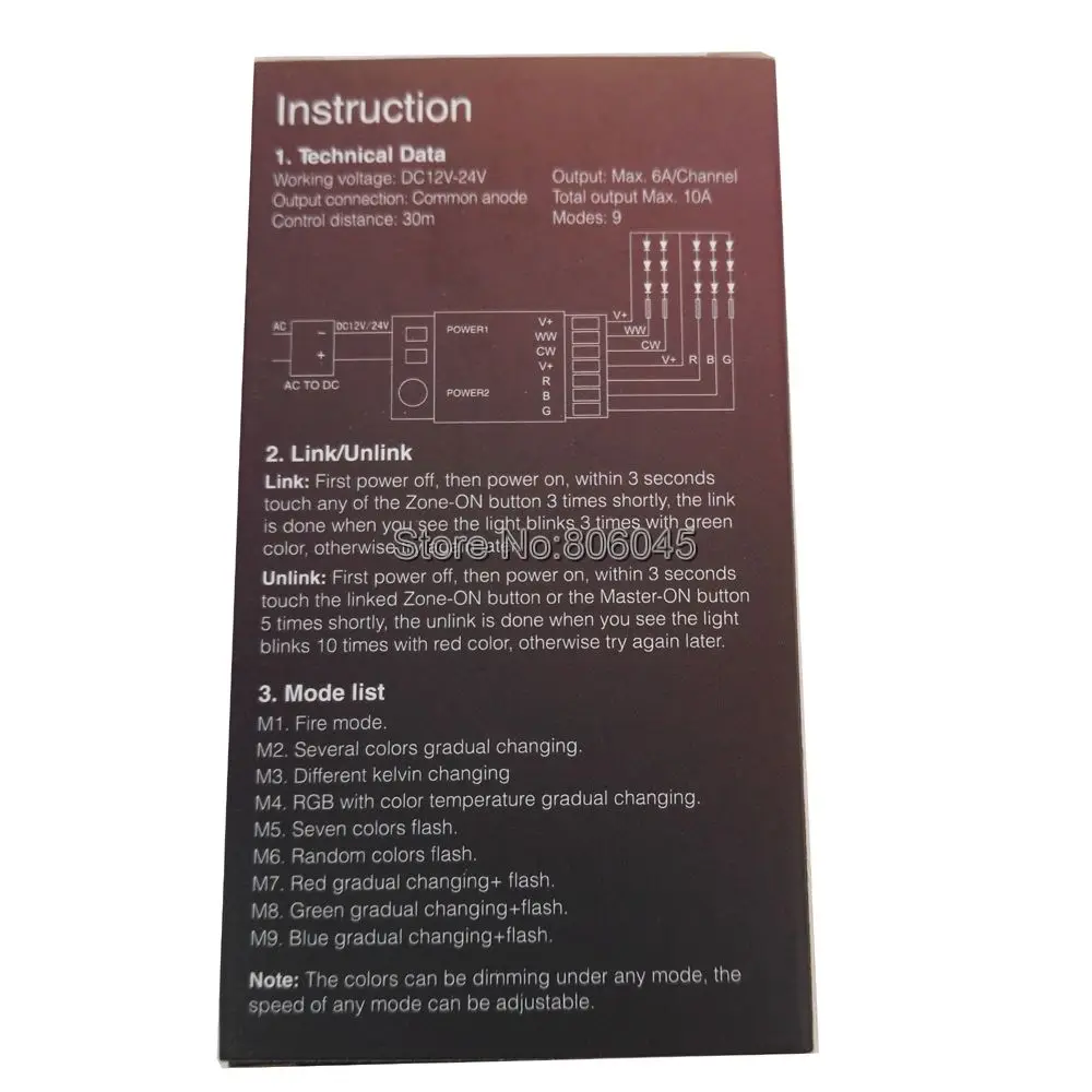 FUT039 DC12 24V 2 4G 4 зонный беспроводной RGB + CCT светодиодный контроллер диммер Wi Fi