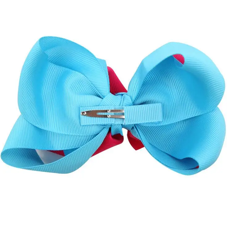 Бесплатная доставка 100 шт./лот большой трехслойный витой бант для волос Boutiuqe