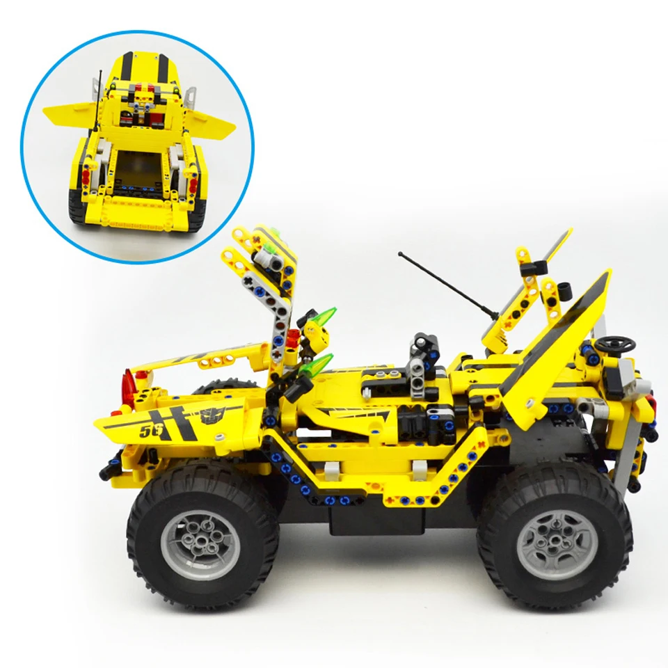 Technic City 2 в 1 трансформируемый гоночный автомобиль Строительный блок Набор 4 г