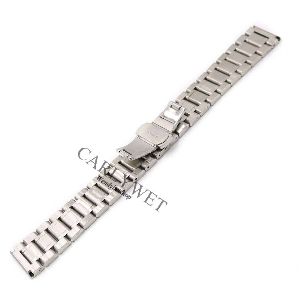CARLYWET 14 16 18 19 20 21 22 24 26 28 30 мм сменный Браслет для часов Omega, часы-браслет для часов, часы-браслет