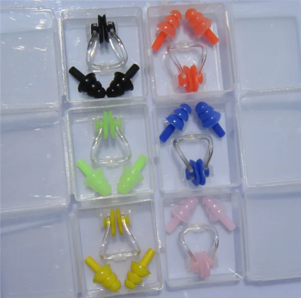 300 шт плавание водонепроницаемый силиконовые беруши зажим для носа набор серфинг