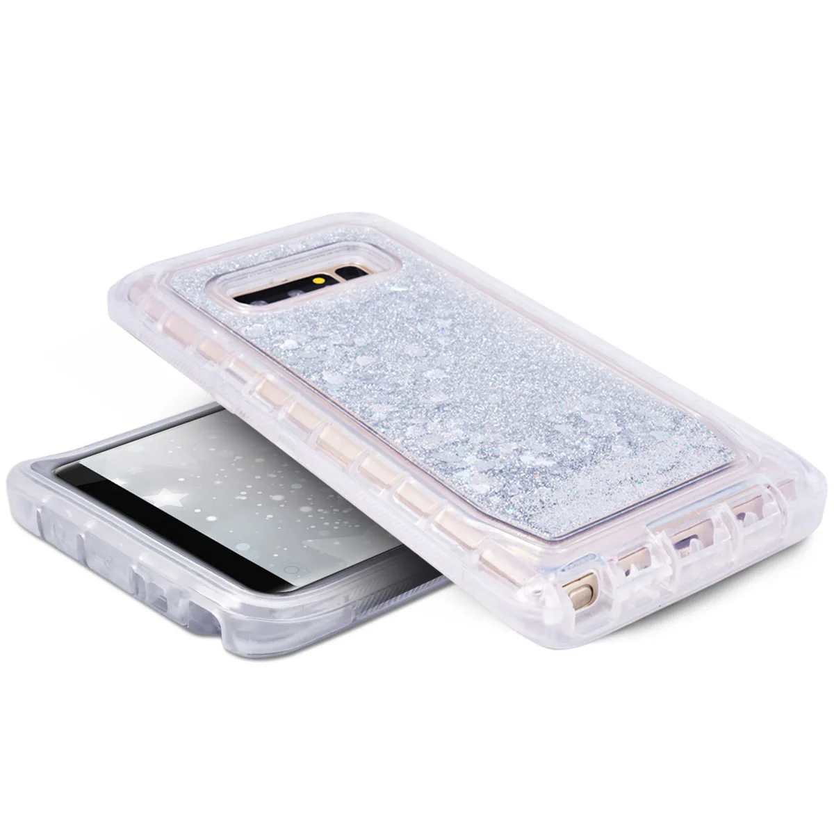 Роскошный Жесткий чехол для samsung Galaxy S9, S8, S10, Note8, Note10 Plus, S10e, S7 edge, чехол, блестящий, противоударный, зыбучий песок, чехол, capa