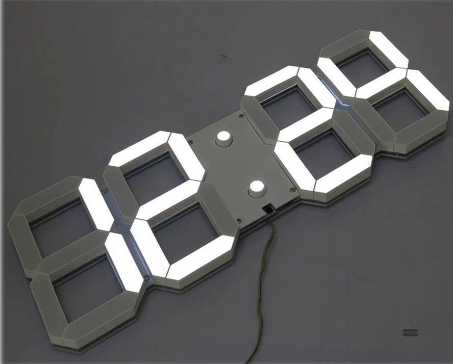 4 Цифр Большой Современный 3D Jumbo LED Настенные Часы Дистанционного управления Цифровой Сигнализации Таймер Обратного Отсчета Для Школы Главная Декор Поезд станциячасовой механизм Московский отгрузке